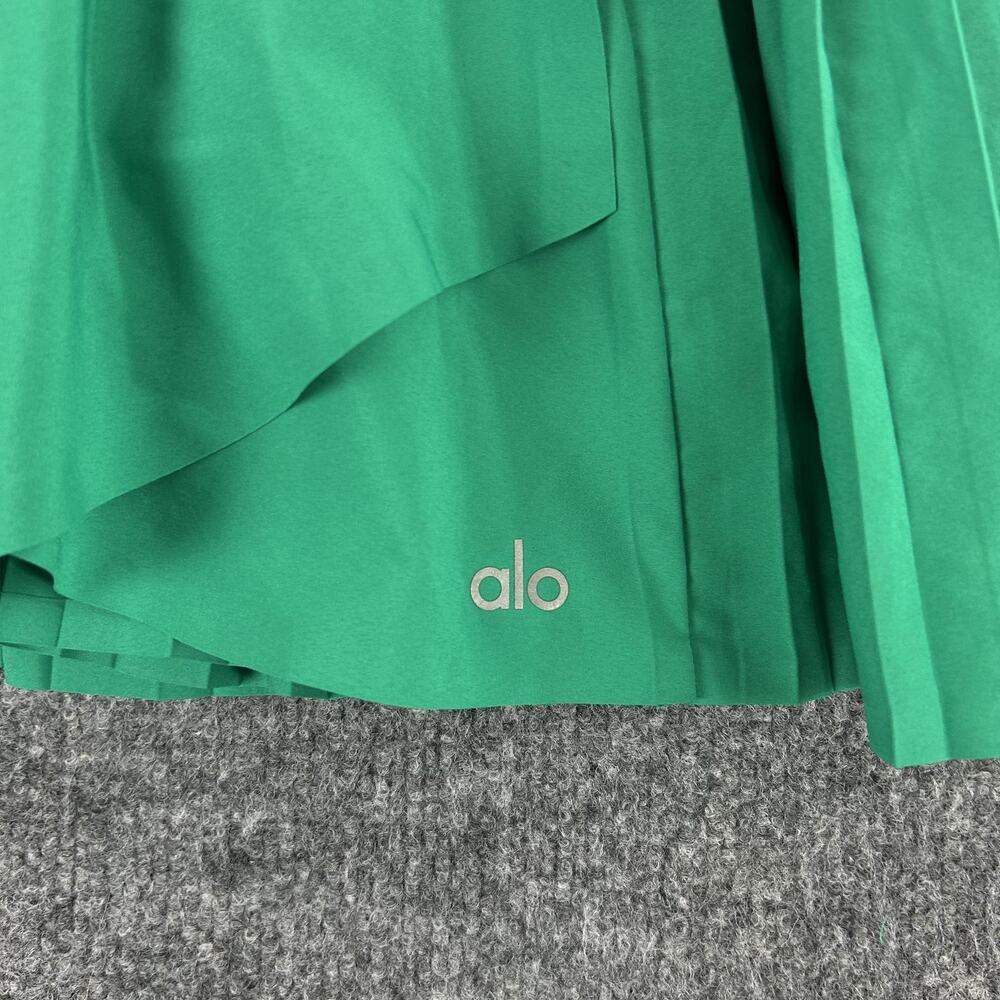 Alo Yoga Skirt Small Emerald Aces Tennis Skort Pleated Green Athletic Chic - Picture 3 of 10